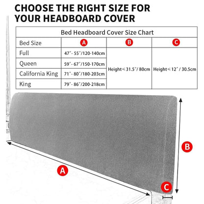 DUJUIKE Headboard Slipcover for full Bed, Stretch Bed Headboard Cover, Dustproof Protector Cover for Linen Tufted Upholstered