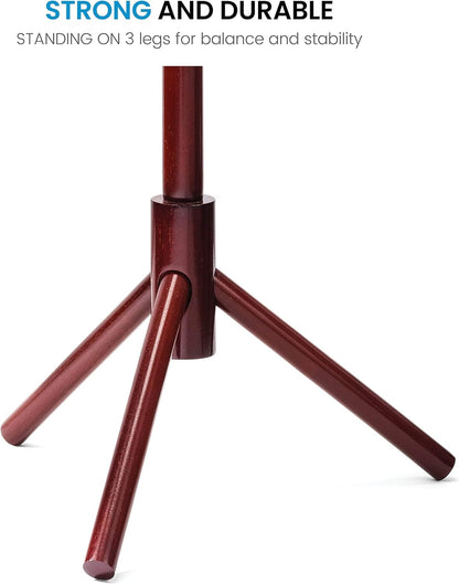 Verahaus High-Grade Wooden Tree Coat Rack Stand, 6 Hooks, Super Easy Assembly NO Tools Required