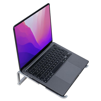 MMOBIEL Laptop Stand Foldable – Riser 10 to 18 inches - Ventilated Holder Universal - Laptop Stand for Desk Compatible with MacBook, Notebook, ASUS
