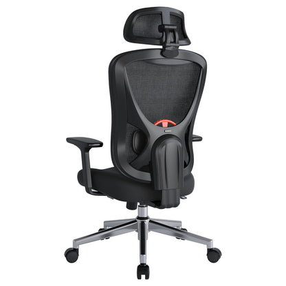Eucladoceros M75 Ergonomic Office Chair with 125° Tilt Lock, Black
