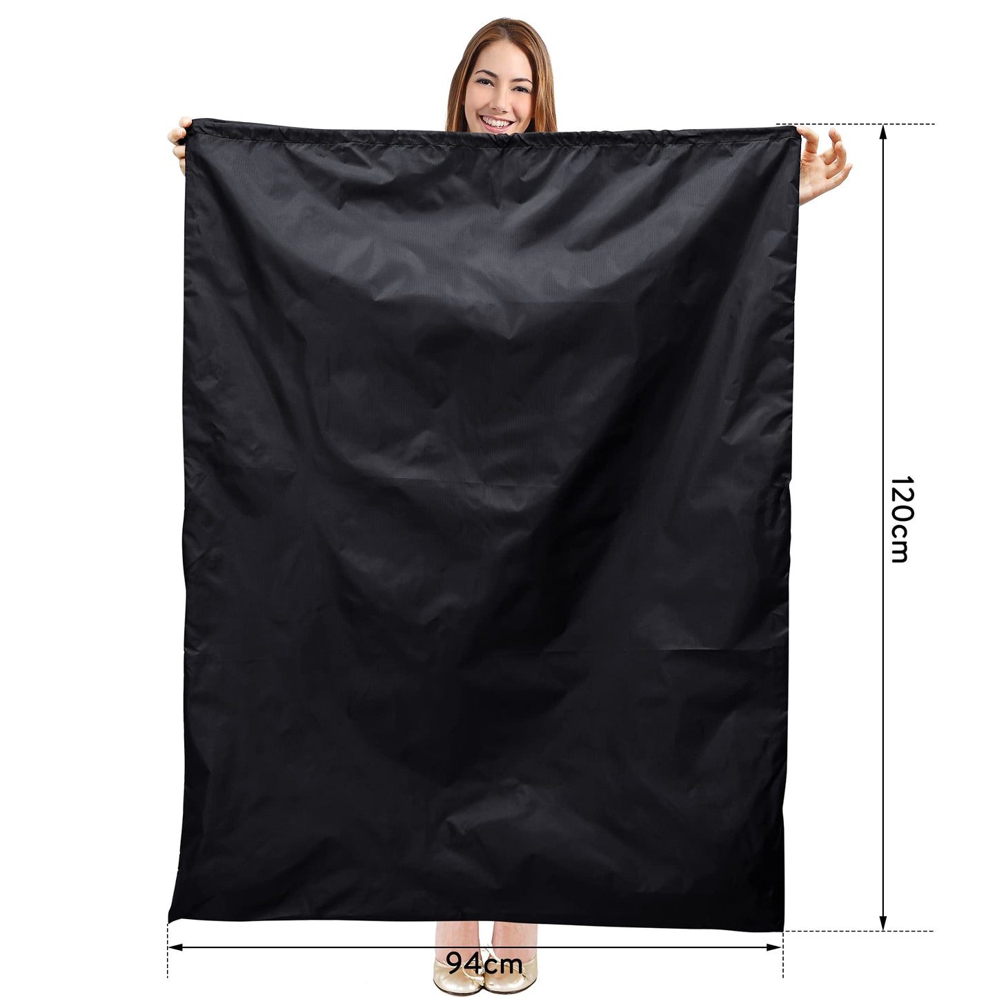 2Pcs Storage Bag, 94 x 120 cm Extra Large Drawstring Clothes Storage Bag, Foldable Oxford Fabric Waterproof Large Capacity Underbed Organizers for