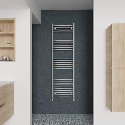 Warmehaus Curved Heated Towel Rail Chrome Radiator 1600x500mm