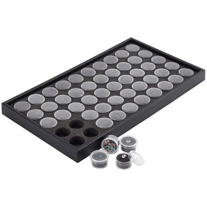 PH PandaHall 50pcs Gemstone Storage Box Diamond Display Tray