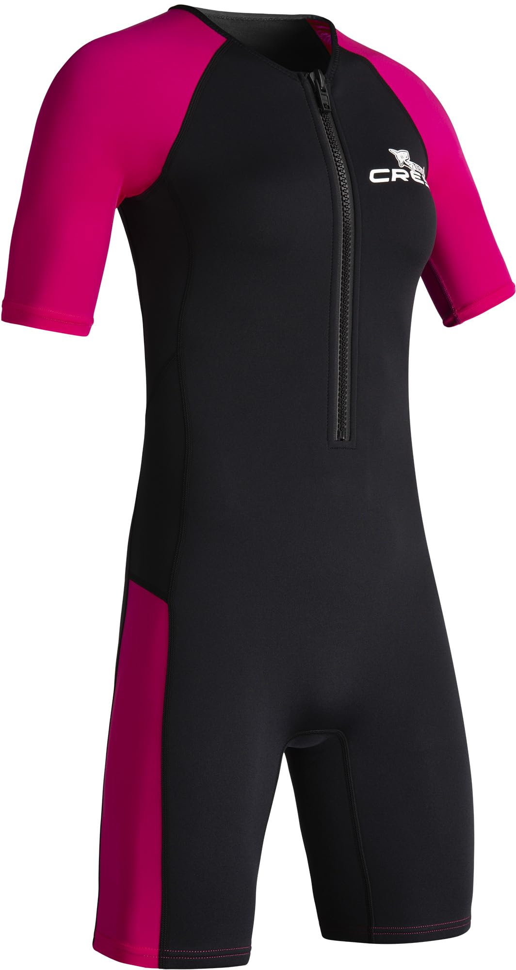 CRESSI Tiburon Lady Shorty Wetsuit 2mm - Wetsuit Shorty Women's made of Neoprene Ultra Stretch 1.5/2mm and Elastane, Black/Pink, L/4