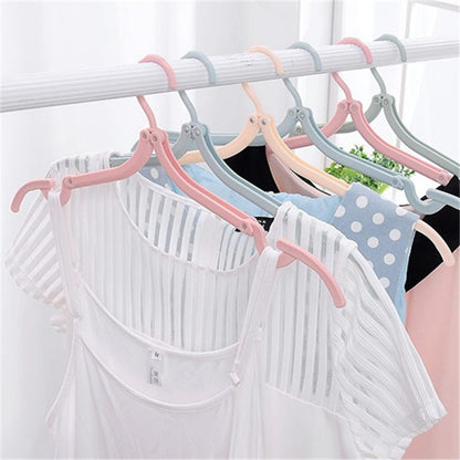 12pcs Folding Clothes Hangers, LOMYLM Travel Hangers Foldable