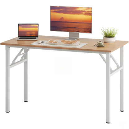 sogesfurniture: Folding Desk 100 x 60 cm, Computer Table, Office Desk, Computer Table, Office Table, Conference Table, Foldable for Home, Office