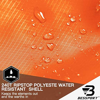 Bessport Sleeping Bag, 4 Seasons 0°C Sleeping Bag, Small Pack Size & Ultralight Outdoor Sleeping Bag, Mummy Sleeping Bag for Camping, Travel, Outdoor and Tent