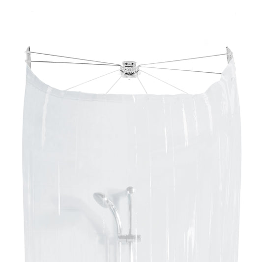 Spirella Collection Shower Curtain Without Arms 200 x 170 cm, White