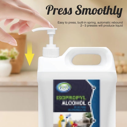 5 Pcs 5L Bottle Pump Dispenser for Isopropyl Alcohol Pump for 5ltr Container Cleaning With Tube 4ml Dose Ideal for Shampoo, Alcohol, Oils, Perfumes