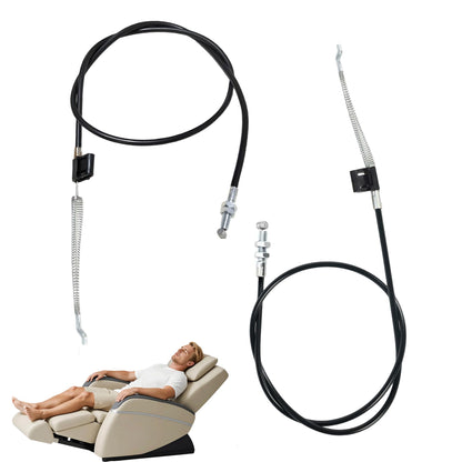 Manyugo 2PCS Recliner Chair Cable Replacement, Black
