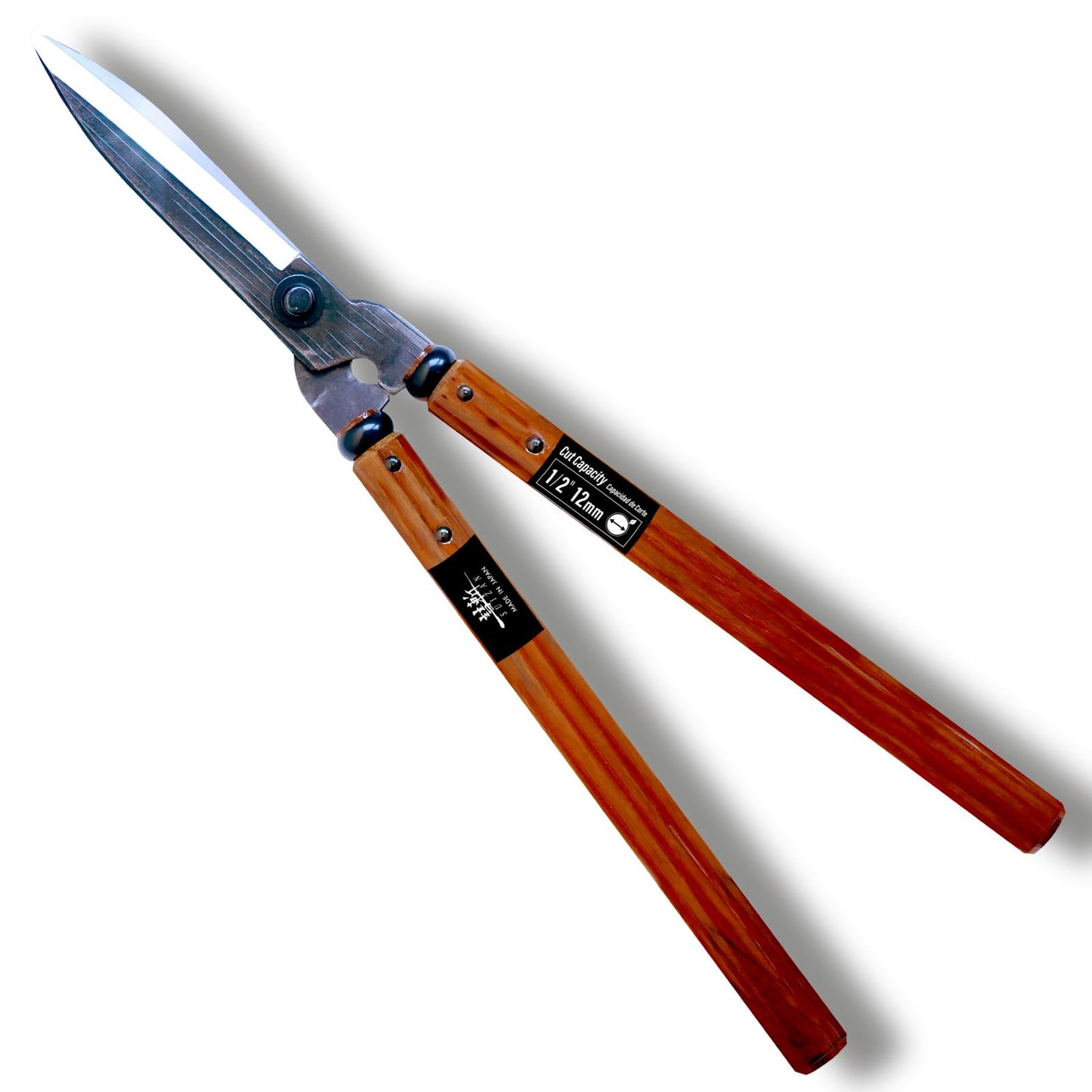 SUIZAN Hedge Shears 540mm - Professional Japanese Garden Clippers for Precise Trimming Gardening Tools