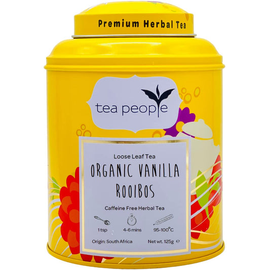 Tea People Organic Vanilla Rooibos Loose Tea Caddy 125g