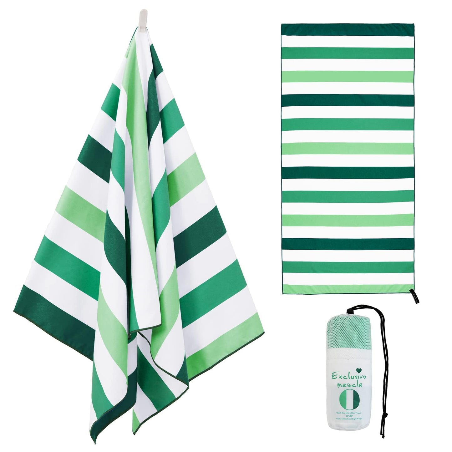 Exclusivo Mezcla Oversized Microfiber Beach Pool Towel for Adults, 180x90cm