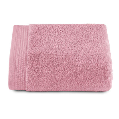 RIZO Top Towel - Set of 1 Shower Towel - Bath Towels - 100% Combed Cotton - 600 g/m2 - Measure 70 x 140 cm - Coral