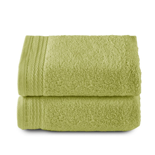 Top Towel - Premium - Large Bath Towels - Bath Towels -2 Hand Towels -50 x 100 cm - 100% Cotton - 600 g - Lime