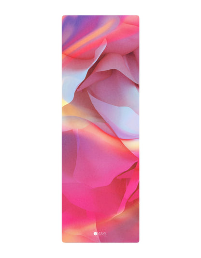 YOGA DESIGN LAB | The Combo Yoga Mat |Lightweight, Foldable, Eco Luxury | Ideal for Hot Yoga, Bikram, Pilates, Barre, Sweat | 1.5mm Thick | Includes