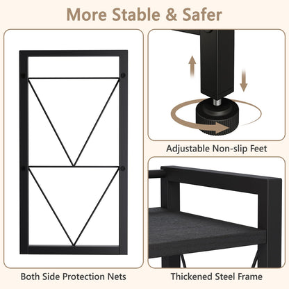 VSIWB Desk Shelf Organiser, 2 Tier Office Shelves, Wood Desk Storage Rack & Freestanding Display Shelf for Office, Dressing Table, Home 41x20x38cm