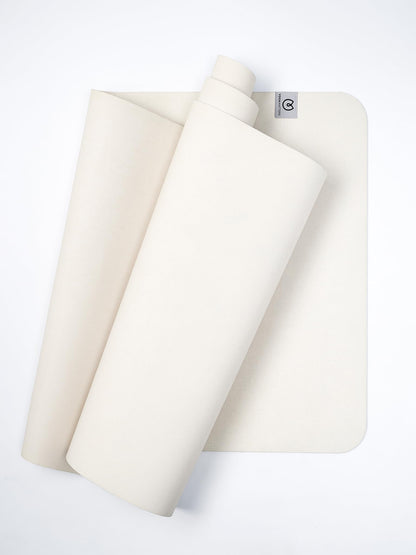 Yogamatters Eco Rise Yoga Mat 3mm | Eco Friendly and Vegan | Natural Tree Rubber | Non-Slip Exercise Mat for Yoga, Pilates, Gym and Fitness (Natural)