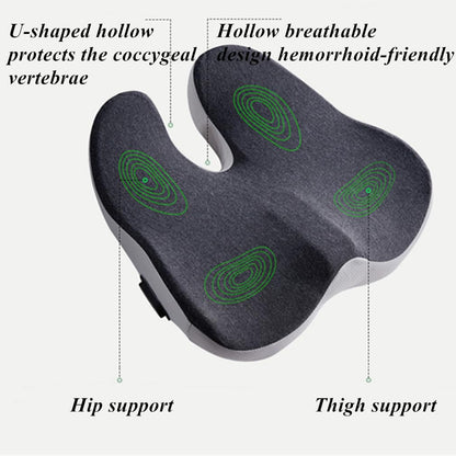 beolur Memory Cotton Breathable Seat Cushions Chair Pad Relax thighs and hips avoids sores and Breathable for Office, Wheelchair, Sofa