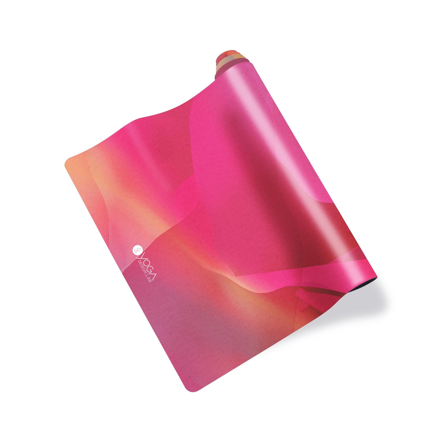 YOGA DESIGN LAB | The Combo Yoga Mat |Lightweight, Foldable, Eco Luxury | Ideal for Hot Yoga, Bikram, Pilates, Barre, Sweat | 1.5mm Thick | Includes