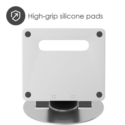 Desire2 Sit Stand Supreme 360, 10-17.3 inch Laptop Stand, Height Adjustable up to 50cm, Quick Release, Aluminium, Silicone Pads