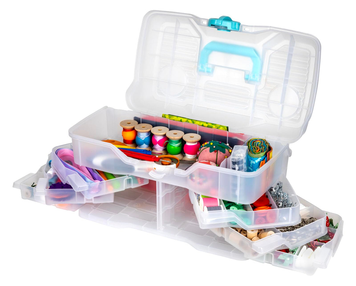 ArtBin Clear Plastic Organizer Small Parts Organizer - for DIY Arts & Crafts Storage Boxes & Organizers, Sewing Storage