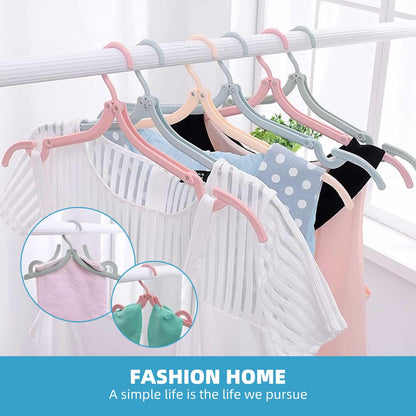 9 Pcs Travel Hangers, Folding Clothes Coat Hangers Portable