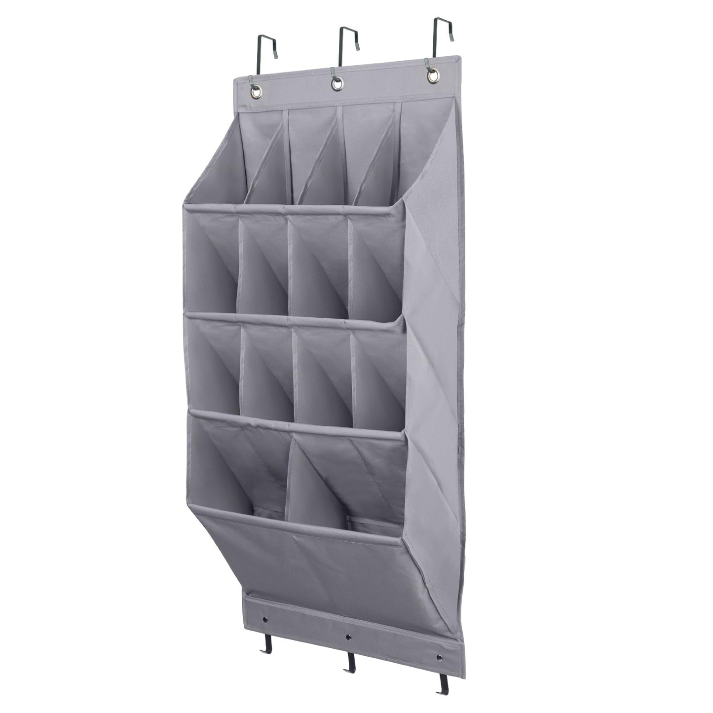FENTEC Over Door Shoe Storage, Door Shoe Organizer 14 Pockets, Hanging Shoe Storage Organiser Back of Door Shoe Rack