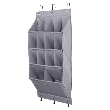 FENTEC Over Door Shoe Storage, Door Shoe Organizer 14 Pockets, Hanging Shoe Storage Organiser Back of Door Shoe Rack
