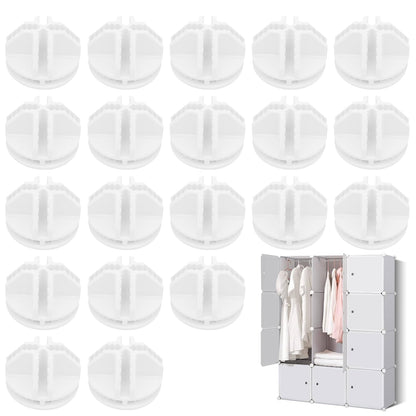 Girihe 20 PCS Storage Cube Connectors, Wirre Grid Storage Accessories C&C Grid Connectors Cubes Storagge Connectorss