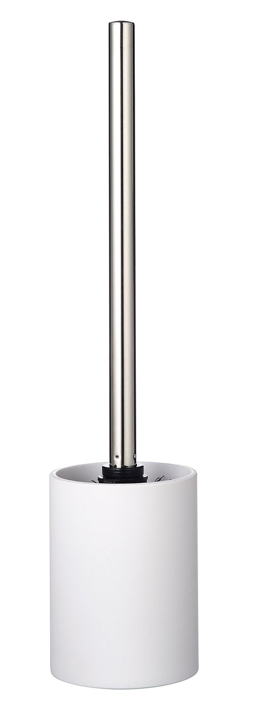 Ridder Touch Toilet Brush, Poly Resin, White, 8.5 x 8.5 x 37 cm