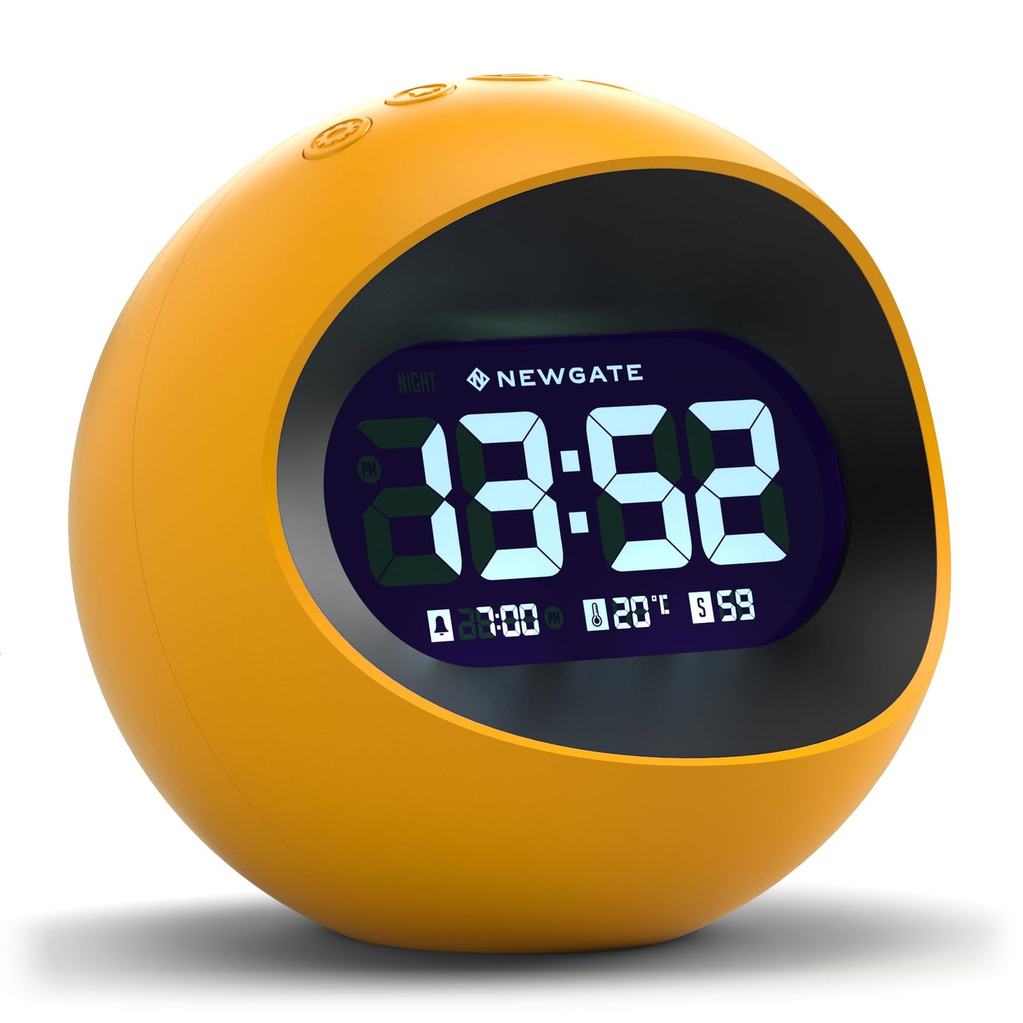 NEWGATE Digital Centre of the Earth Alarm Clock - Bedside Clock - Mantel Clock - Desk Clock - Digital Clock - Digital Alarm Clock - Bedroom