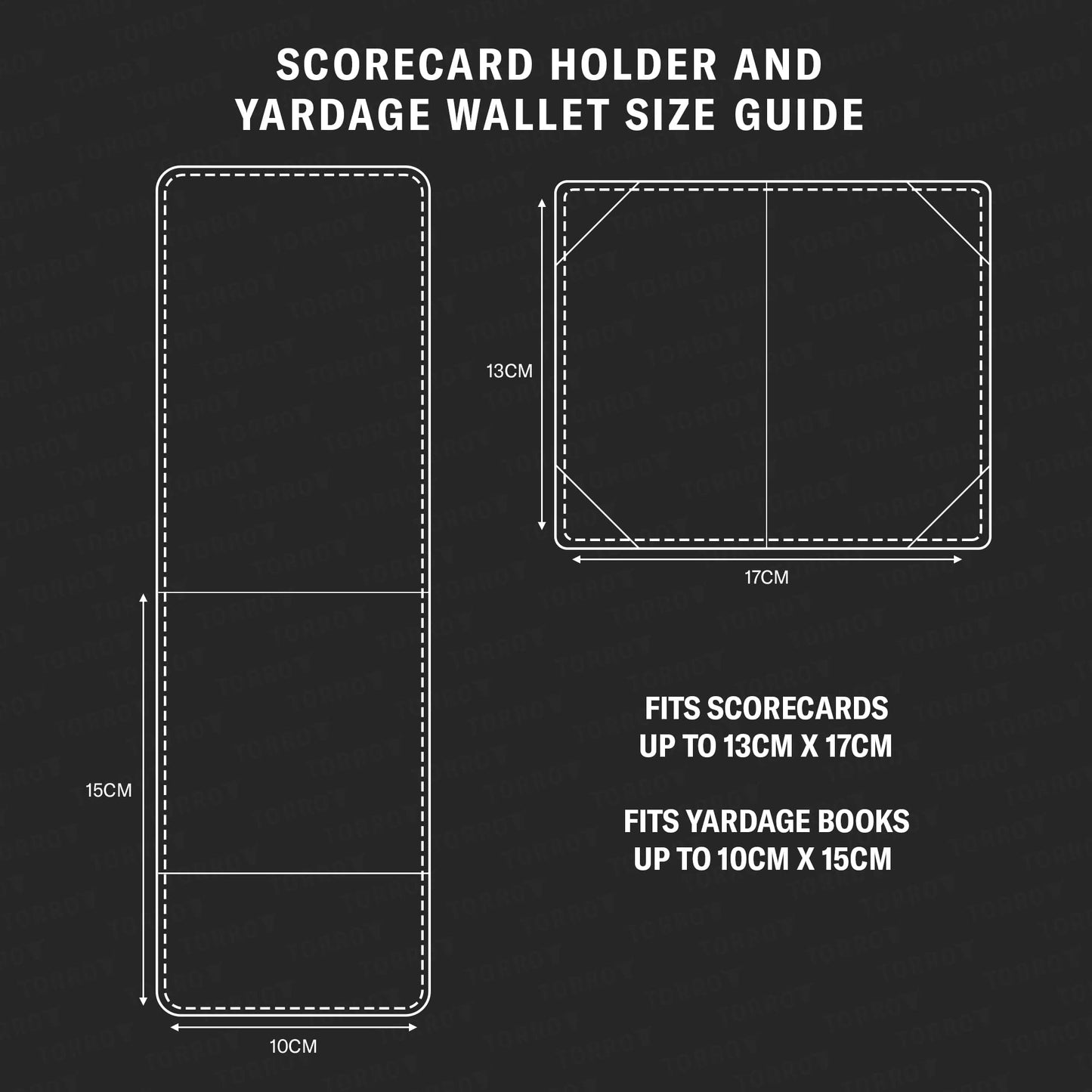 TORRO Golf Scorecard and Yardage Book Holder ? Genuine Leather Golf Score Card and Yardage Wallet with Pencil Loop (Black)