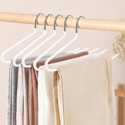 12 Pack Open-Ended Trouser Hanger, Metal Pants Hangers Space Saving Non-Slip Trouser Coat Hangers for Jeans, Slacks, Blanket, Skirt