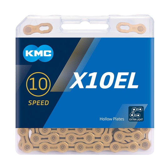 KMC Unisex's X10el Chain, Ti-N Gold, 114 Link