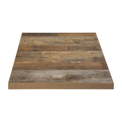 Bolero Pre-Drilled Square Chipboard Table Top, Indoor, 700 mm