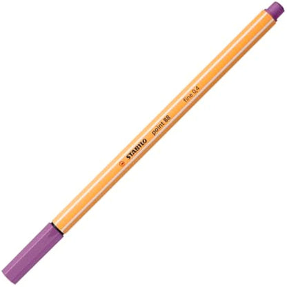 STABILO point 88 - Fineliner - ARTY - Tin of 66 - Assorted Colours