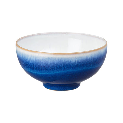 Denby - Blue Haze Rice Bowls Set of 4 - Dishwasher Microwave Safe Crockery - Ceramic Stoneware Tableware