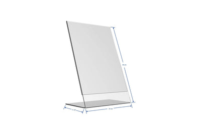 Europel Sign Holder, L-Standard, A4 Size, Portrait – Clear Acrylic Poster, Menu & Leaflet Display Holder for Restaurants, Hotels