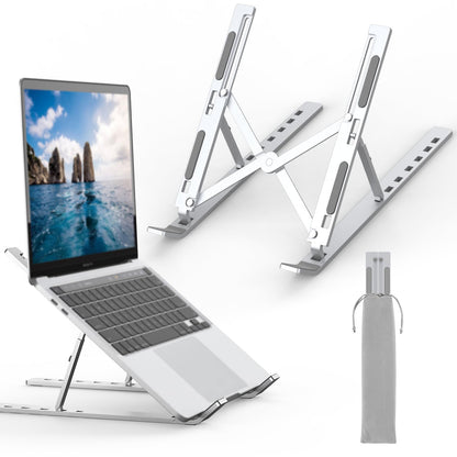 GRIFEMA Laptop Stand for Desk, Aluminum Laptop Riser 7-Angle Adjustable