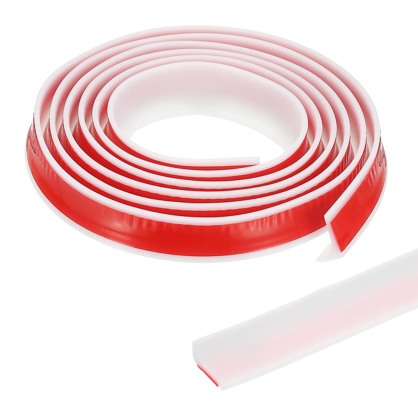 PATIKIL 118 Inch Collapsible Shower Threshold Water Dam Guard, Shower Stopper Barrier Self Adhesive Sink Splash Guard for Frameless Shower Door