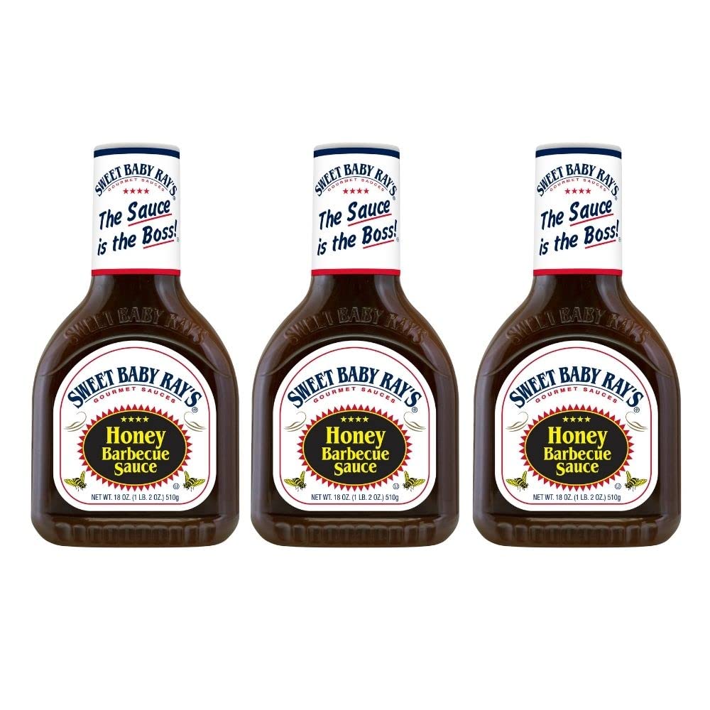 Sweet Baby Rays Barbecue Sauce, Honey (18 Ounce (Pack of 3))