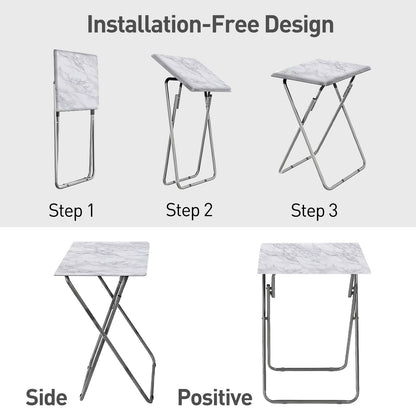 Small Folding Table, Foldable Table, TV Tray Table, Sofa Table, End Table