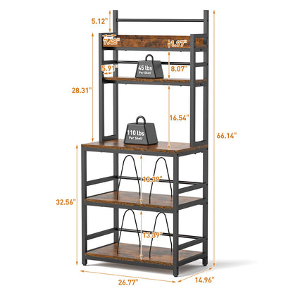 ikkle Record Player Stand with Vinyl Storage, Turntable Stand Holds Up to 500+Albums, 5 Layer Record Player Table with CD Racks for Living Room