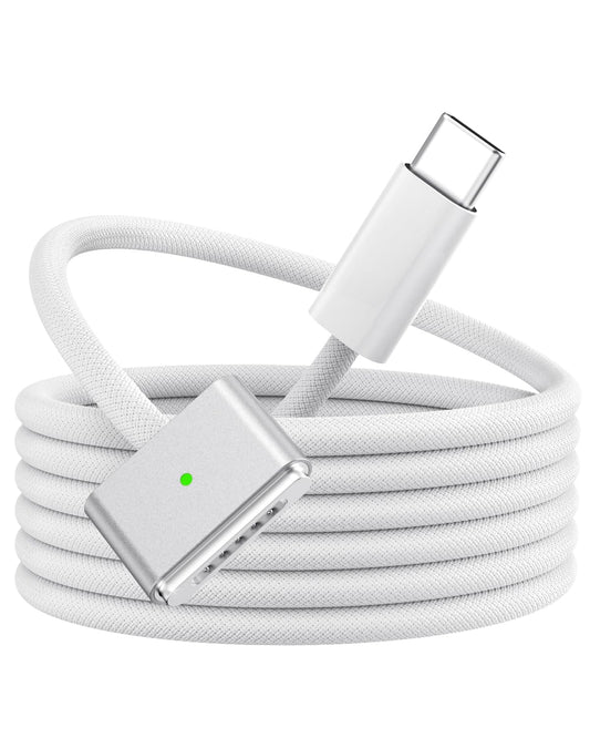 BOUTOP USB C to Magnetic 3 Cable 140W PD Fast Charging USBC Magnetic 3 Charging Cable Compatible with MacBook Pro M1 2021/M2 2023(14?/16?),MacBook Air