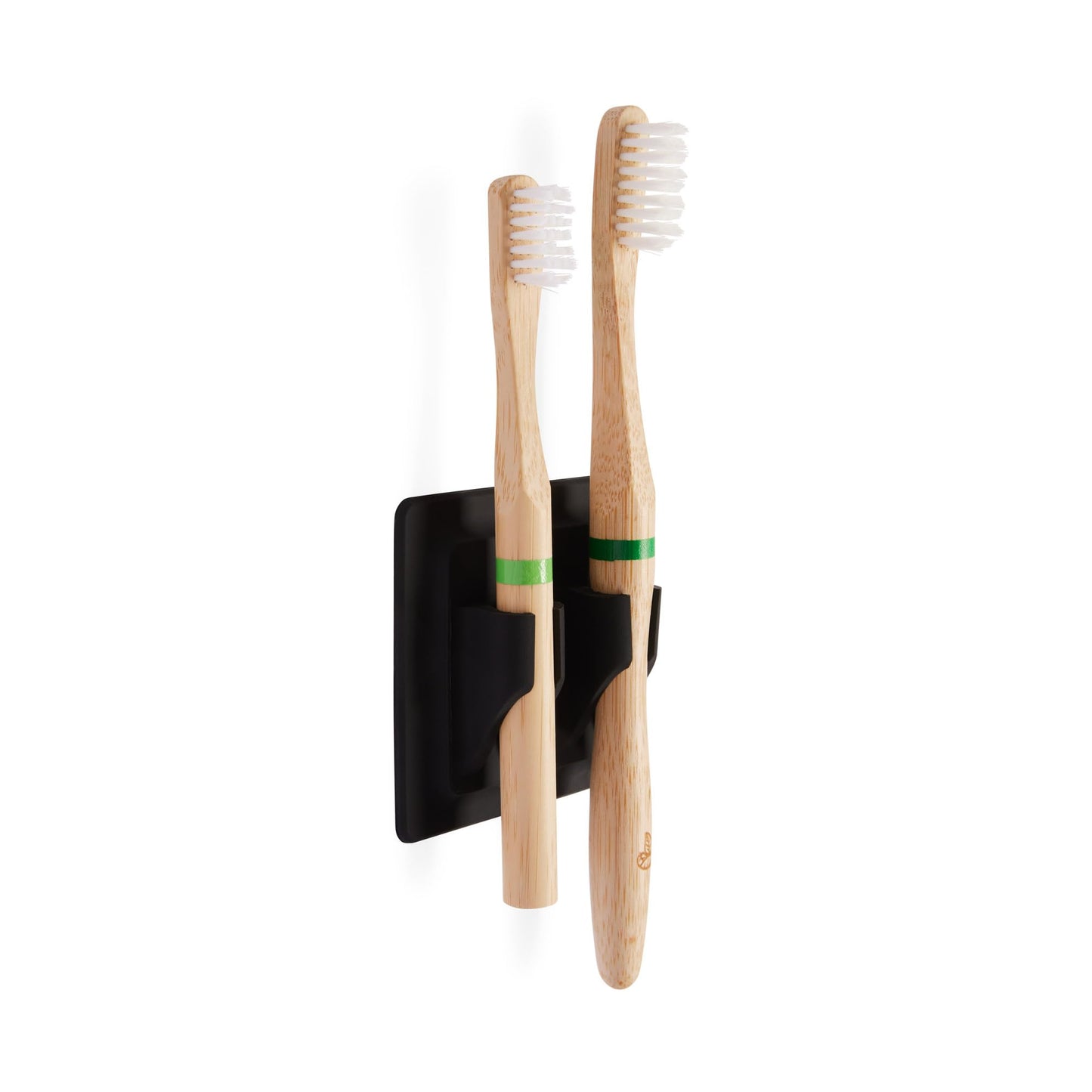 Silicone Toothbrush Holder/Ideal for Bamboo Toothbrushes/self adhesive/holds 2 items/Black or White/Razor holder/Wall mount Toothbrush head