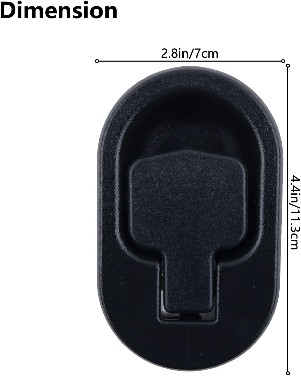 Rzcin 1Pc Black Recliner Replacement Part Sofa Chair Couch Release Lever Pull Handle Replacement Recliner Handle ABS Plastic Fits Both A 6mm and 3mm