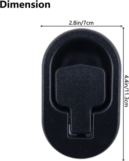 Rzcin 1Pc Black Recliner Replacement Part Sofa Chair Couch Release Lever Pull Handle Replacement Recliner Handle ABS Plastic Fits Both A 6mm and 3mm
