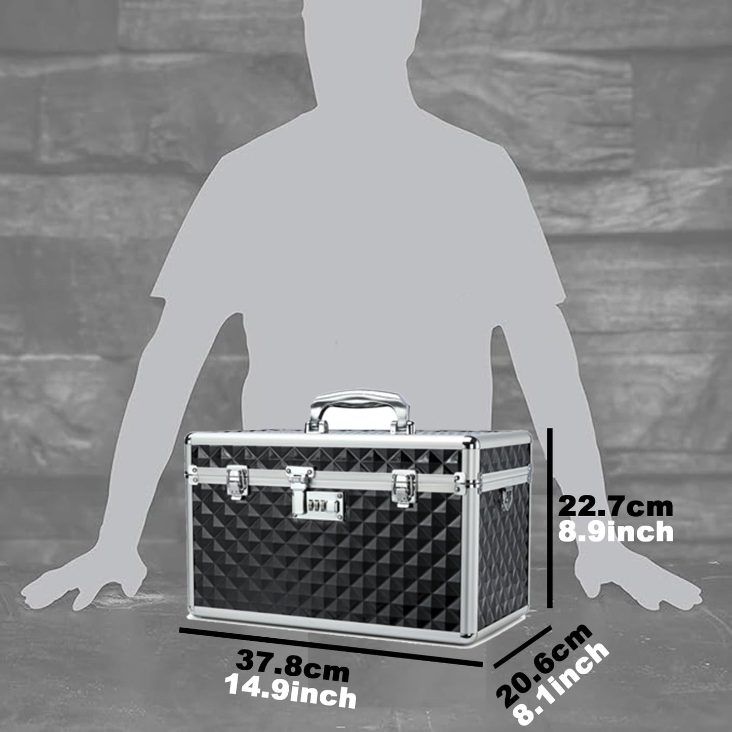 HEWEI WORKS Storage Box with Combination Lock - Multipurpose Medicine and First Aid Container for Home and Outdoor Use