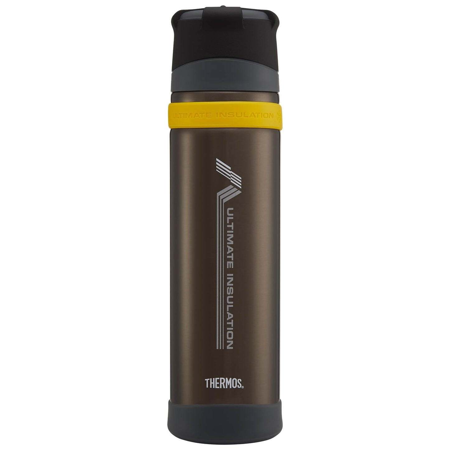 Thermos - Charcoal Ultimate Flask (900ml), Reusable Insulated Stainless Steel Thermal Coffee Cup for Hot or Cold Drinks, Vacuum Sealed Water Flask